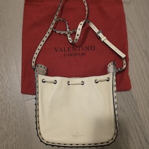 Valentino Garavani Cream Crossbody Bag